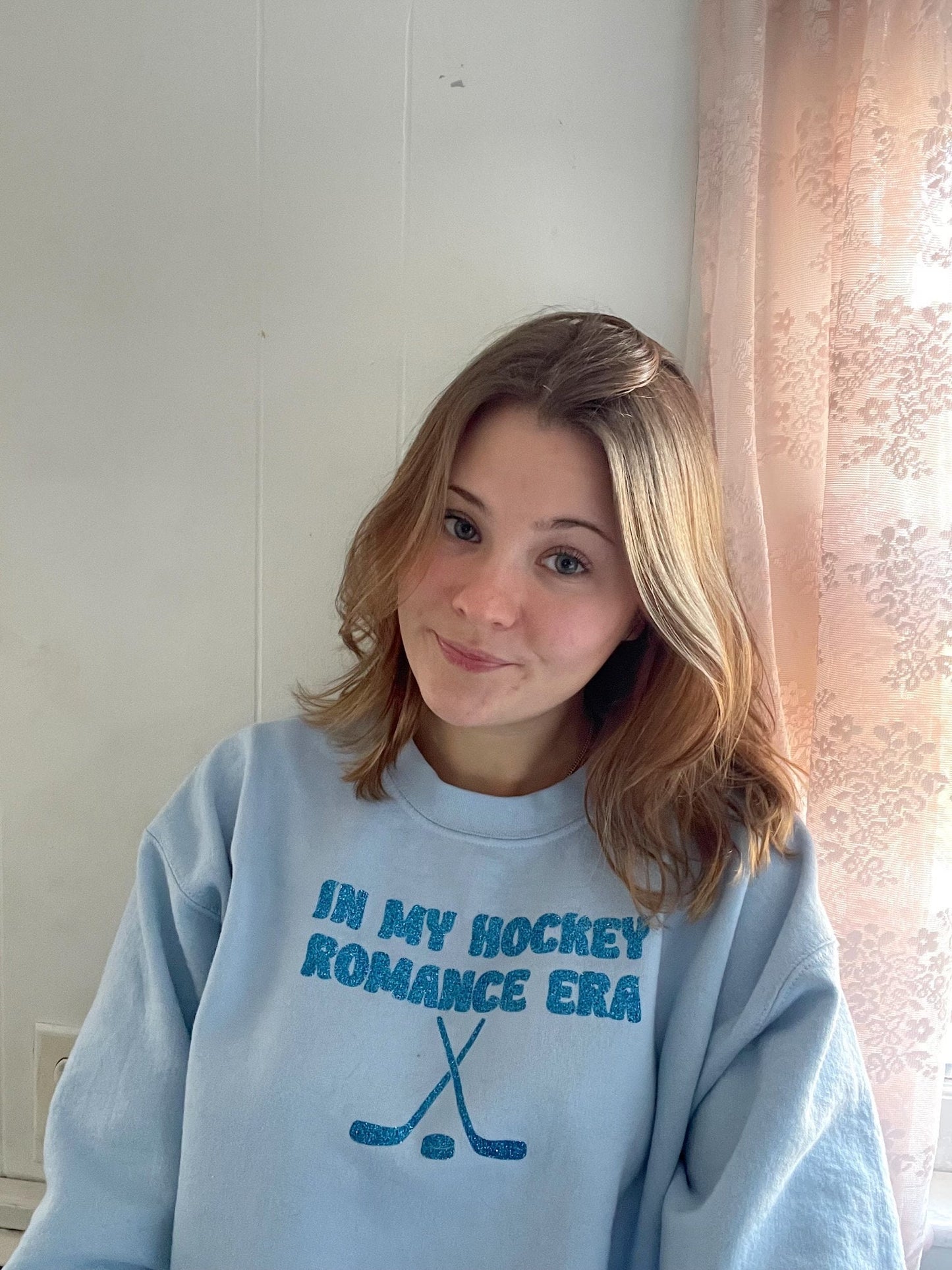 Y2K In My Hockey Romance Era Crewneck top Cute Sweatshirt Top | Graphic Top | Gift For Her | Y2K Tee | Y2K Hoodie | Gift for friend