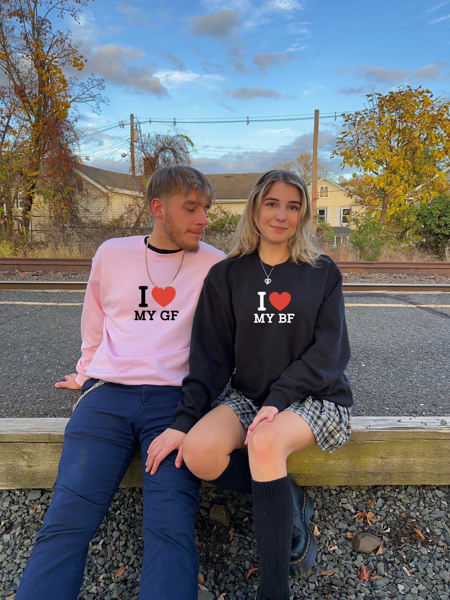Y2K I Love My Girlfriend Gf Sweatshirt Crewneck Shirt