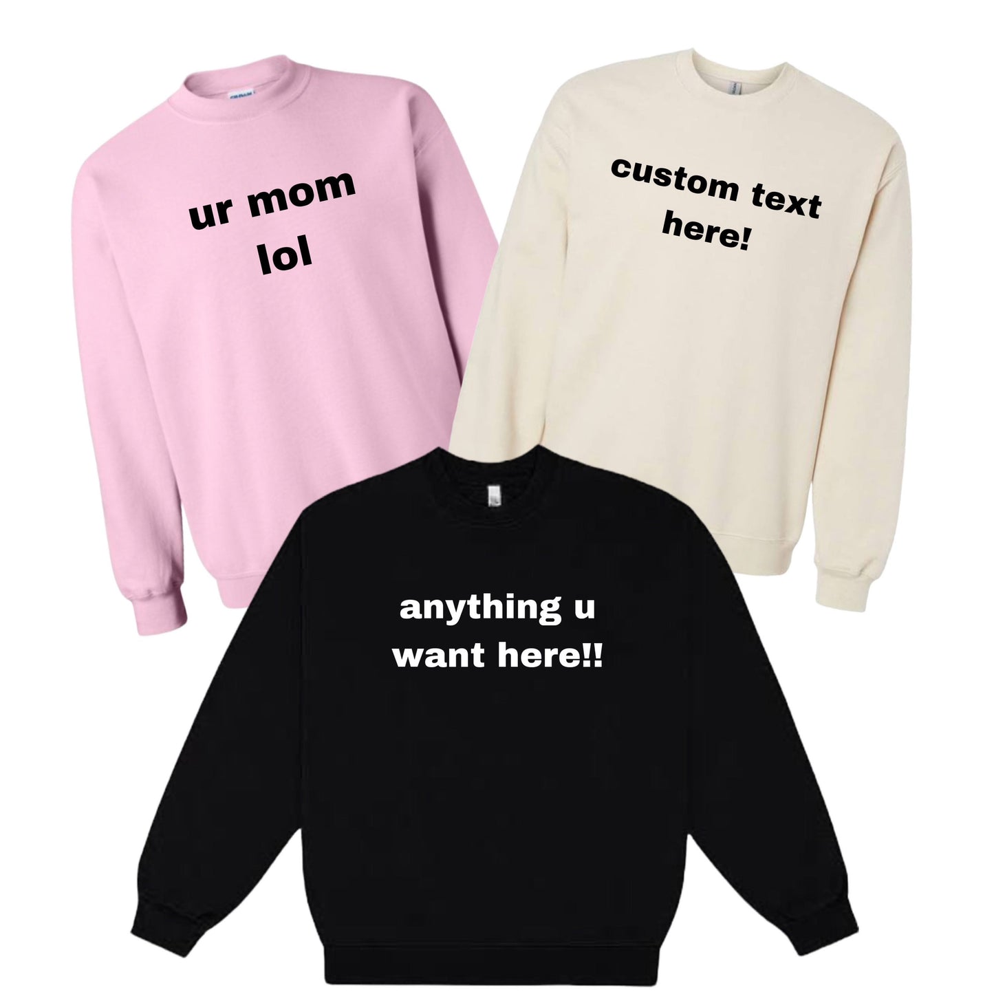 Y2K Custom Sweatshirt Crewneck Shirt