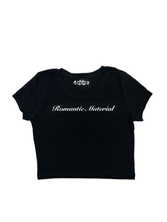 Romantic Material Y2K crop top tee shirt