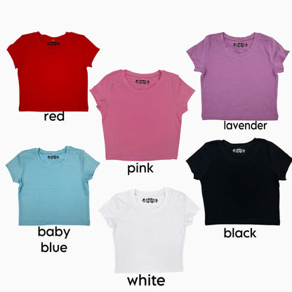 Shut Up! Im listening to the voices in my head Y2K crop top tee shirt