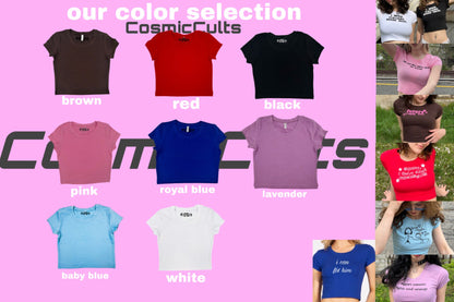 He Said Me Or Techno Sometimes I Still Miss Him Y2K Crop Top Baby Tee