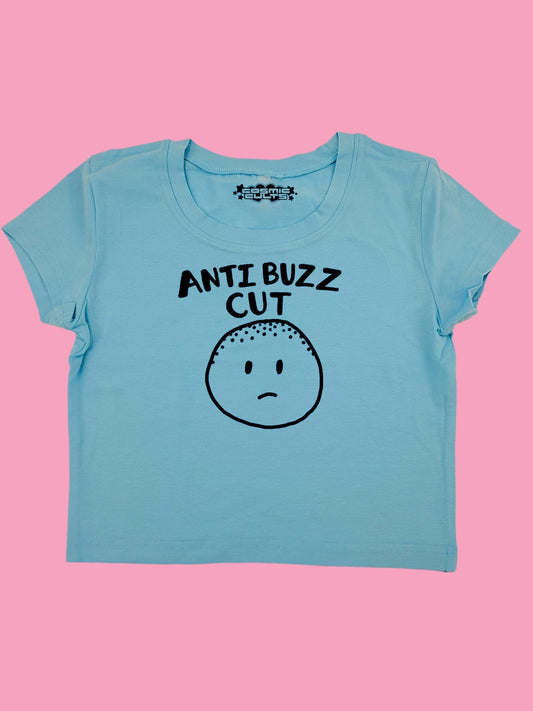 Anti Buzzcut Y2K Crop Top Baby Tee